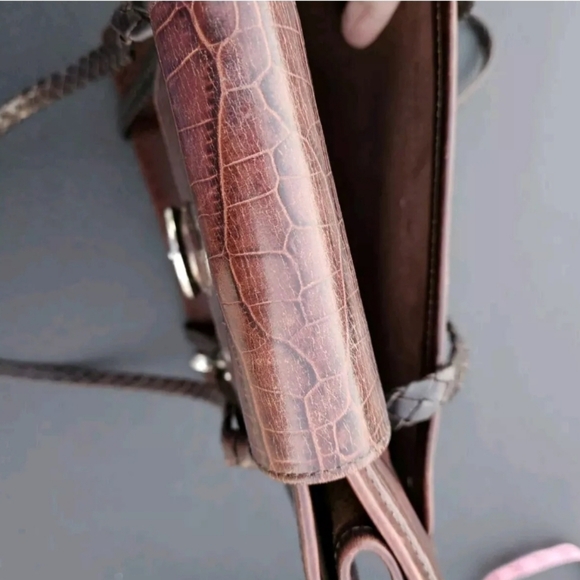 Brighten Unique Vintage Featured in Ad Inserts Leather Luxury Purse Bag Tote Set - Picture 9 of 16